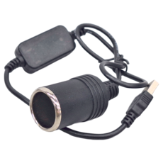 TWHAMMER 焊馬 USB 5V升壓12V點菸器接頭, 1個