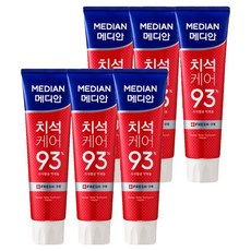 메디안 국내 제조 치석케어 구취 치약, 120g, 6개