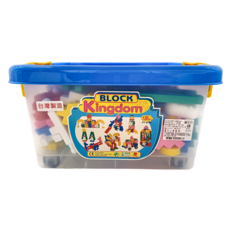 PLAYFUL TOYS 頑玩具 四輪中空H型積木 2.4kg 130片, Multicolor, 1盒