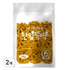 펫토리아 강아지 한입뚝딱 대용량 져키 간식, 고구마맛, 1kg, 2개 - 강아지훈련용간식