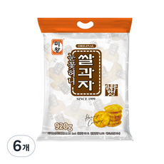 미왕 눈꽃허니 쌀과자, 920g, 6개