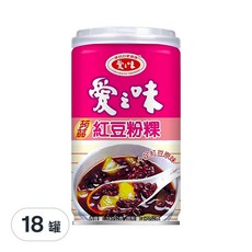 愛之味 蒟蒻紅豆粉粿, 340g, 18罐