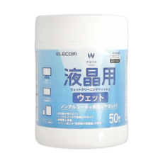 ELECOM 無酒精液晶螢幕擦拭巾v4 967 140 x 130mm 50張, 1罐