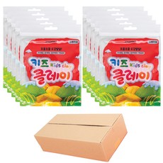 키뿜 키즈 클레이 10p, 빨강, 50g, 1세트 빨강, 50g, 10개