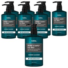 KUNDAL 昆黛爾 男性專用清爽私密清潔露 佛手柑香, 300ml, 8瓶