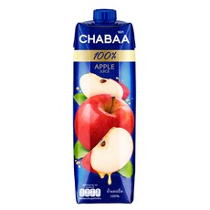 CHABAA 啜吧 100%蘋果汁 1000毫升, 泰國原裝進口, 原汁原味, 1L, 1瓶