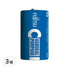 Fujitsu 富士通 2號碳鋅電池, 無汞無鎘無鉛 環保無毒, 2顆, 3組