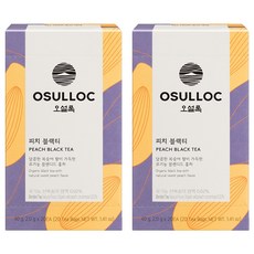 오설록 피치 블랙티 티백, 2g, 2개, 20개입