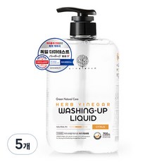 아이너바움 아기 주방세제 시트러스, 700ml, 5개