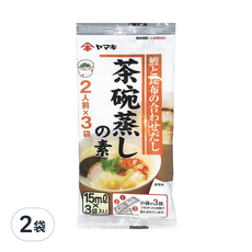 Yamaki 雅媽吉 茶碗蒸高湯 3入, 鰹魚和昆布風味, 45ml, 2袋