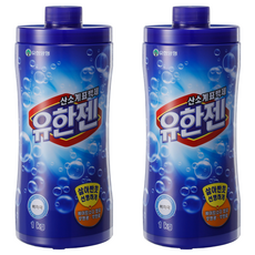 유한젠 산소계 표백제 분말형 용기, 1kg, 2개