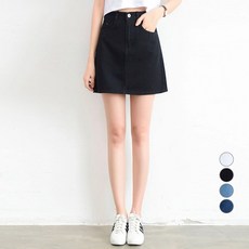 a라인데님스커트