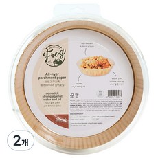 프로그 무표백 에어프라이어 종이호일 대형 100p, 23cm, 100개입, 2개