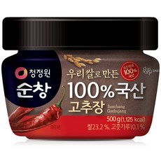 청정원-순창-우리쌀로-만든-100%-국산-고추장-1개-500g