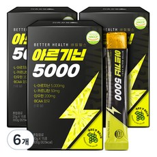 더존건강 배럴헬스 아르기닌 5000 15p, 300g, 6개