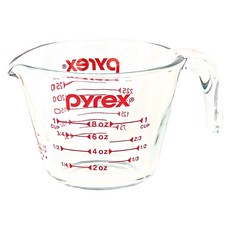 Corelle Brands 康寧餐具 Pyrex 耐熱鋼化玻璃量杯, 透明, 250ml, 1個