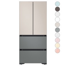 [색상선택형] 삼성전자 비스포크 김치플러스 키친핏 4도어 냉장고 420L 방문설치