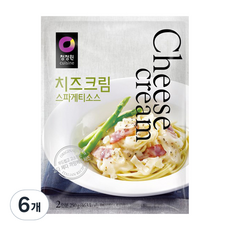 청정원 치즈크림스파게티소스, 250g, 6개