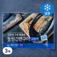 동원산업 동원 간편구이 고등어 5미 (냉동), 350g, 3개