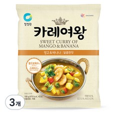 카레여왕 망고 앤 바나나 달콤한맛, 108g, 3개