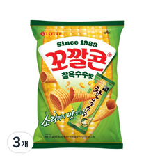 꼬깔콘 찰옥수수맛, 67g, 3개