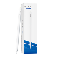 NovaPlus Pencil A7 Pro iPad磁吸充電式藍牙觸控筆，經典白, 1個