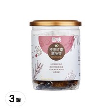 蜜思朵 黑糖桂圓紅棗薑母茶, 溫潤滋補 暖身暖心, 17g, 12入, 3罐