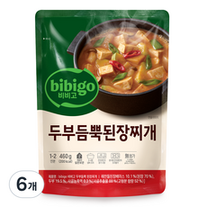 비비고 두부듬뿍 된장찌개, 460g, 6개