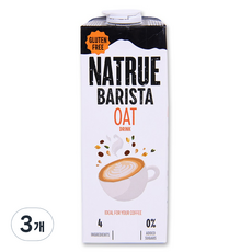 NATRUE 바리스타오트 오트 드링크, 3개, 1L