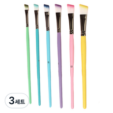黑色樹馬卡龍水彩畫斜角筆 6種組, 3組