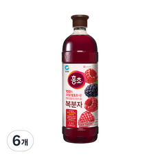 청정원 홍초 복분자, 1.5L, 6개