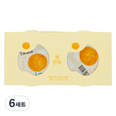 에코맘의산골이유식 유아용 산골푸딩 2p, 귤한알, 150g, 6세트