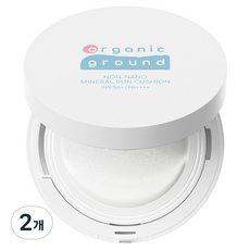 오가닉그라운드 논나노 미네랄 선쿠션, 15g, 2개