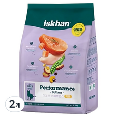 이즈칸 키튼 캣 퍼포먼스 건식사료, 2개, 2.5kg, 연어