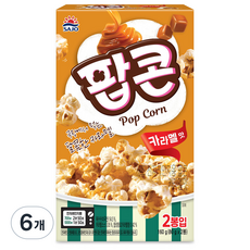 사조 팝콘 카라멜맛, 80g, 6개