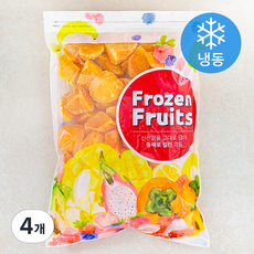 푸드베이스 아이스 홍시 조각 (냉동), 1kg, 4개