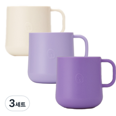 네스틱 유아컵 3p 세트, 바닐라 + 라일락 + 퍼플, 3세트, 200ml 바닐라, 라일락, 퍼플, 3세트