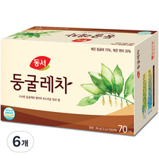 동서 둥굴레차 티백, 1.2g, 70개입, 6개