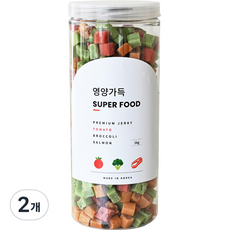 제로랩스 영양가득 져키, 토마토+브로콜리+연어, 1kg, 2개 - 강아지알러지간식