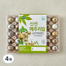 자연애찬 신선 메추리알 35구, 315g, 4개