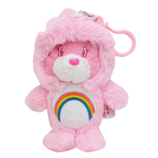 Care Bears 療癒立體造型絨毛公仔鑰匙圈掛飾, 18cm, 恐龍粉, 1個