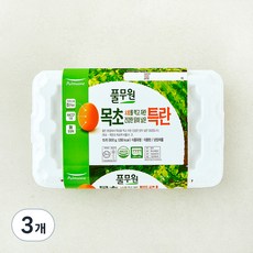 풀무원 1+등급 목초 특란, 15구, 3개