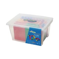 UNiPLAY 抗菌軟積木收納組 126片, 塑膠(PP)材質, 台灣製造, UN3126, 1盒