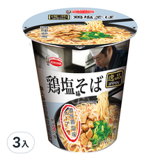 ACECOOK鹽味雞湯風味杯麵，濃郁美味，耐嚼麵條, 3入
