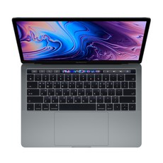 Apple 2018 맥북 프로 터치바 13.3, 스페이스 그레이, 코어i5 8세대, 512GB, 8GB, MAC OS, MR9R2KH/A