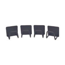 洗碗海棉架 Set 4, 4入, 黑色, 4個