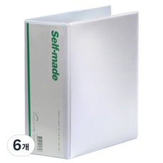 희망 D링 바인더 9cm 3공, 백색(라벨 랜덤발송), 6개