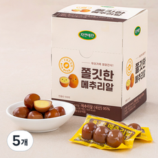 자연애찬 쫄깃한 메추리알 3구, 300g, 5개