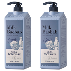 밀크바오밥 세라 바디워시 화이트머스크, 1.2L, 2개 1200ml, 2개