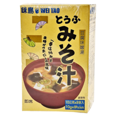 味島 即席 豆腐味噌湯, 10g, 8包